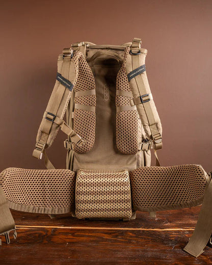 Eberlestock Brute 3500 - 60L Water-Repellent Hunting Pack - Balanced Carry for Heavy Payloads