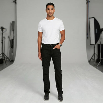Buffalo David Bitton Mens Denim Slim Fit Straight Leg Jeans