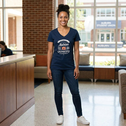 Auburn Tigers Adult Women Anthem Entice Ladies Tee, Size Large