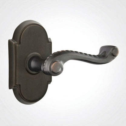 Emtek Assa Abloy Keyed Leverset with #8 Rosette and Rope Levers