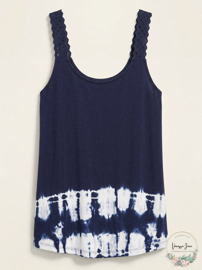 Layla Women's Printed Tank Pajama Top, Size Medium