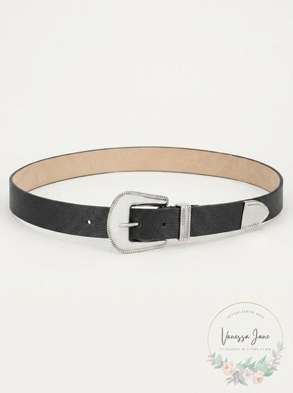 Steve Madden Women's Western-Buckle Belt