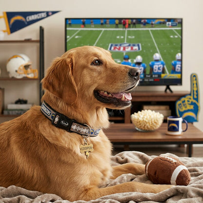 San Diego Chargers Reflective Large Football Collar