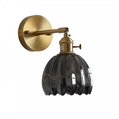 Tulip Glass Wall Lamp Retro Flower Bud Vintage Wall Light