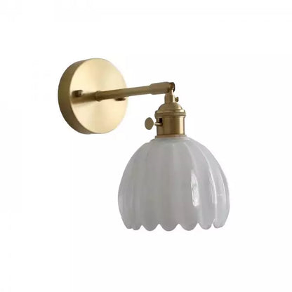 Tulip Glass Wall Lamp Retro Flower Bud Vintage Wall Light