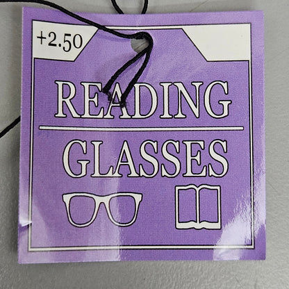READING GLASSES (4-PACK) Single Power Reading Glasses (+2.50) 138MM Black