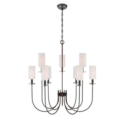 World Imports Monroe 9-Light Bronze Chandelier (WI973797)
