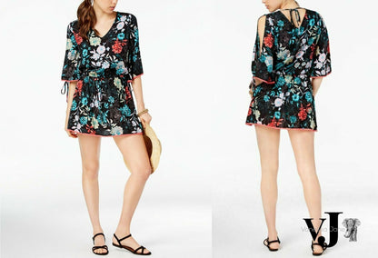 Bar III Women's Split-Sleeve Tunic Cover-Up