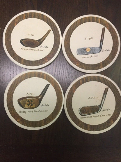 Set of 4 CoasterStone 4-1/4-Inch Absorbent Coasters, Jockey Print