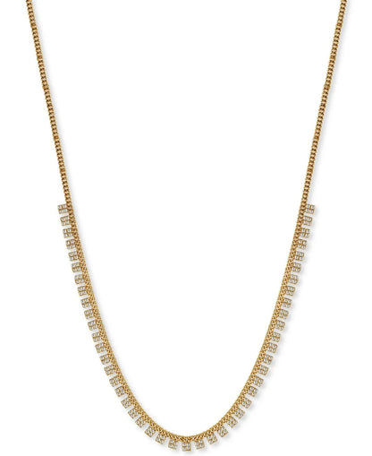 Argento Vivo Zirconia 18 Statement Necklace in 18k Gold-Plated Sterling Silver