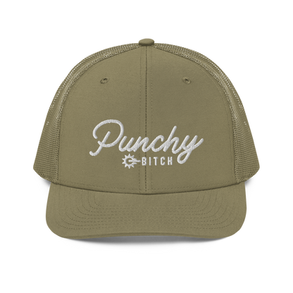 Punchy Bitch Hat - White Logo