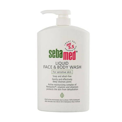 Sebamed Liquid Face and Body Wash - Gentle Cleansing for Sensitive Skin, 1000ml