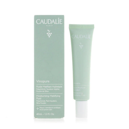Caudalie Vinopure Mattifying Fluid - Natural Vegan Skincare for Acne-Prone Oily Skin, 1.35 fl oz