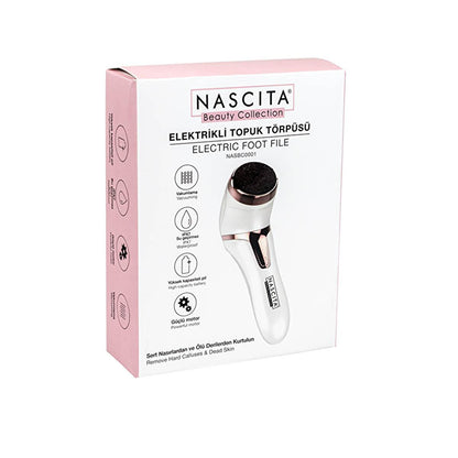 Nascita Electric Foot File - Cordless Portable Foot Care for Smooth Heels & Callus Removal