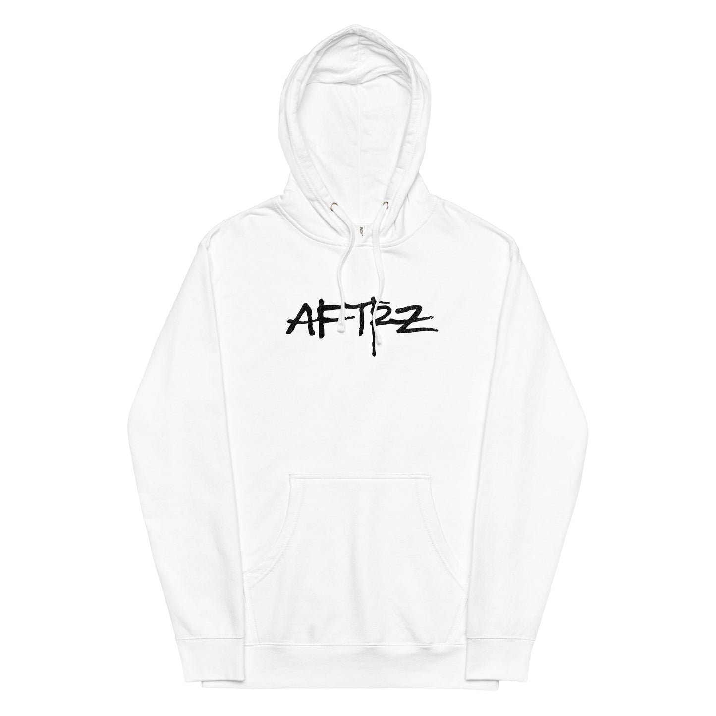 Aftrz Grunge White and Black Midweight Hoodie