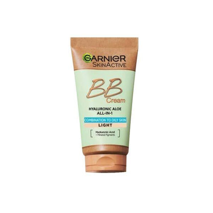 Garnier BB Cream for Mixed & Oily Skin - Hydrating, Natural Coverage with Hyaluronic Acid & Aloe Vera