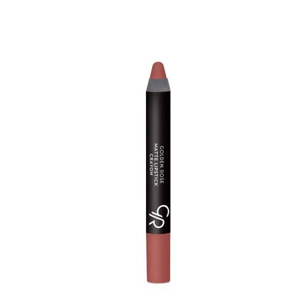 Golden Rose Matte Lipstick Crayon - Moisturizing, Paraben-Free Cosmetics