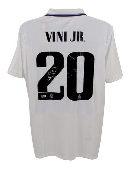 Vinicius Jr Real Madrid Autographed Jersey Beckett Hologram Size L
