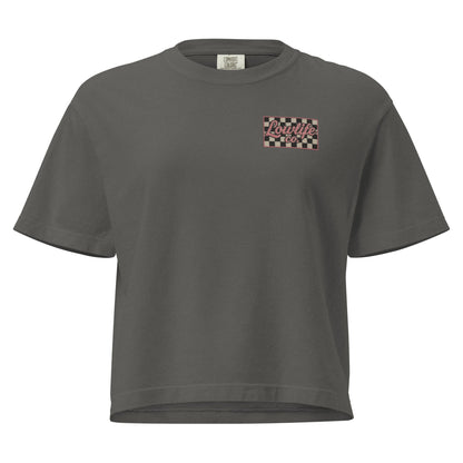 Lowlife Co Checkered Crop