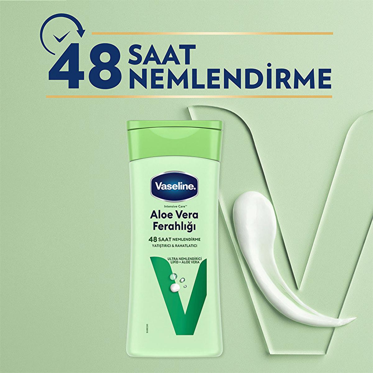 Vaseline Aloe Vera Body Lotion - 48 Hour Moisturization, Non-Greasy, Dry Skin Relief