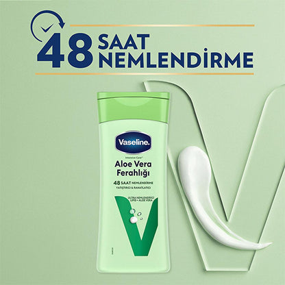 Vaseline Aloe Vera Body Lotion - 48 Hour Moisturization, Non-Greasy, Dry Skin Relief