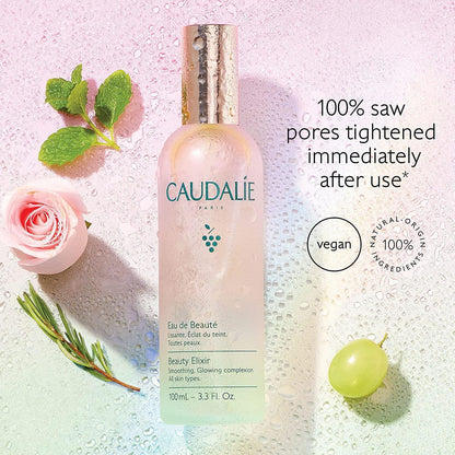 Caudalie Beauty Elixir Natural Skincare Body Spray - Anti-Aging, Makeup Setting Spray with Essential Oils