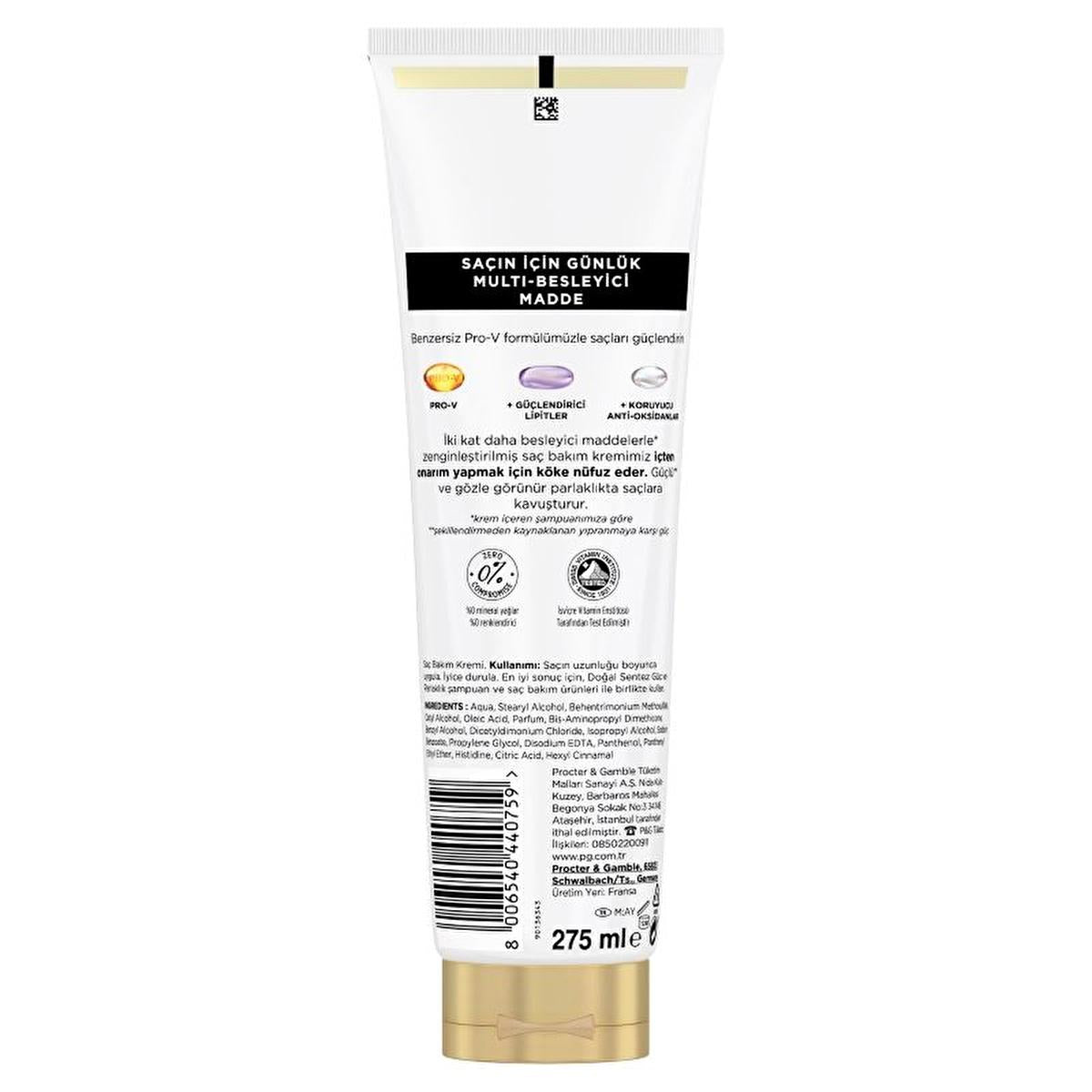 Pantene Doğal Sentez Hair Care Cream for Weak & Lifeless Hair - Nourishing, Strengthening & Shine - 9.30 fl oz