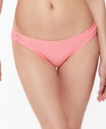 Jessica Simpson Sweet Tooth Solids Shirred Hipster Bikini Bottoms