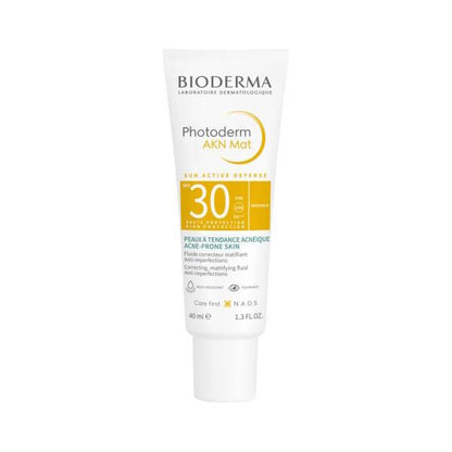Bioderma Sunscreen and Mattifying Cream for Oily Skin - SPF30 Protection, Non-Comedogenic, Fragrance-Free